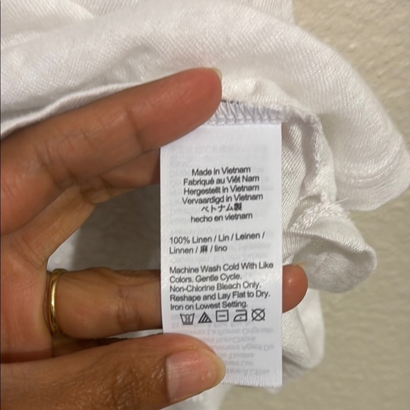 J Crew Linen roll-cuff crewneck T-shirt - Picture 4 of 5